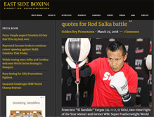 Tablet Screenshot of boxing247.com